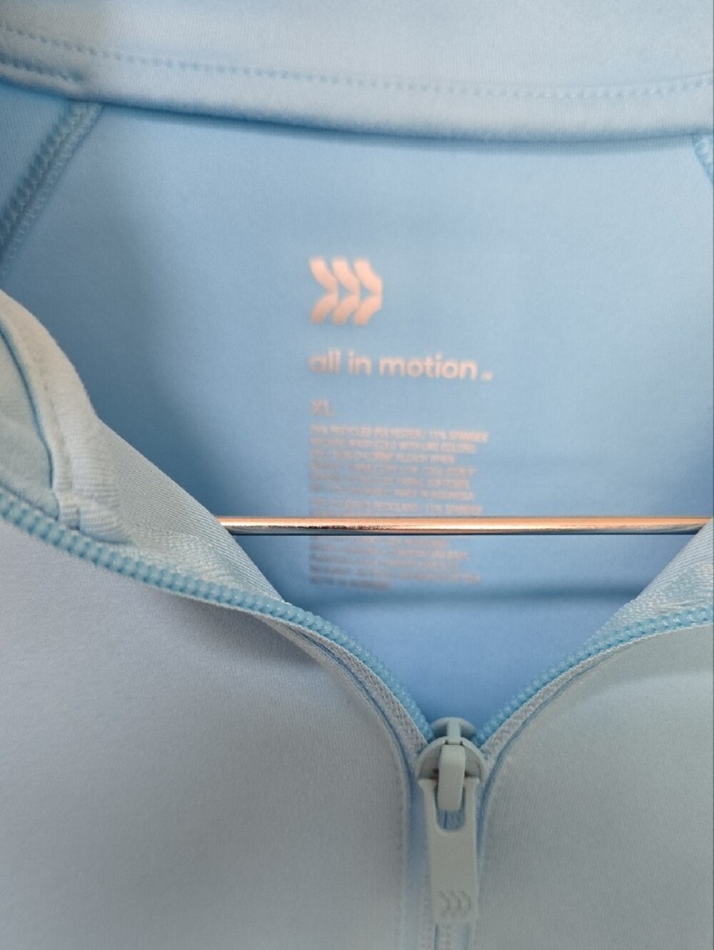 all in motion Sky Blue Women's Quarter-Zip Active Pullover - Picture 2 of 4